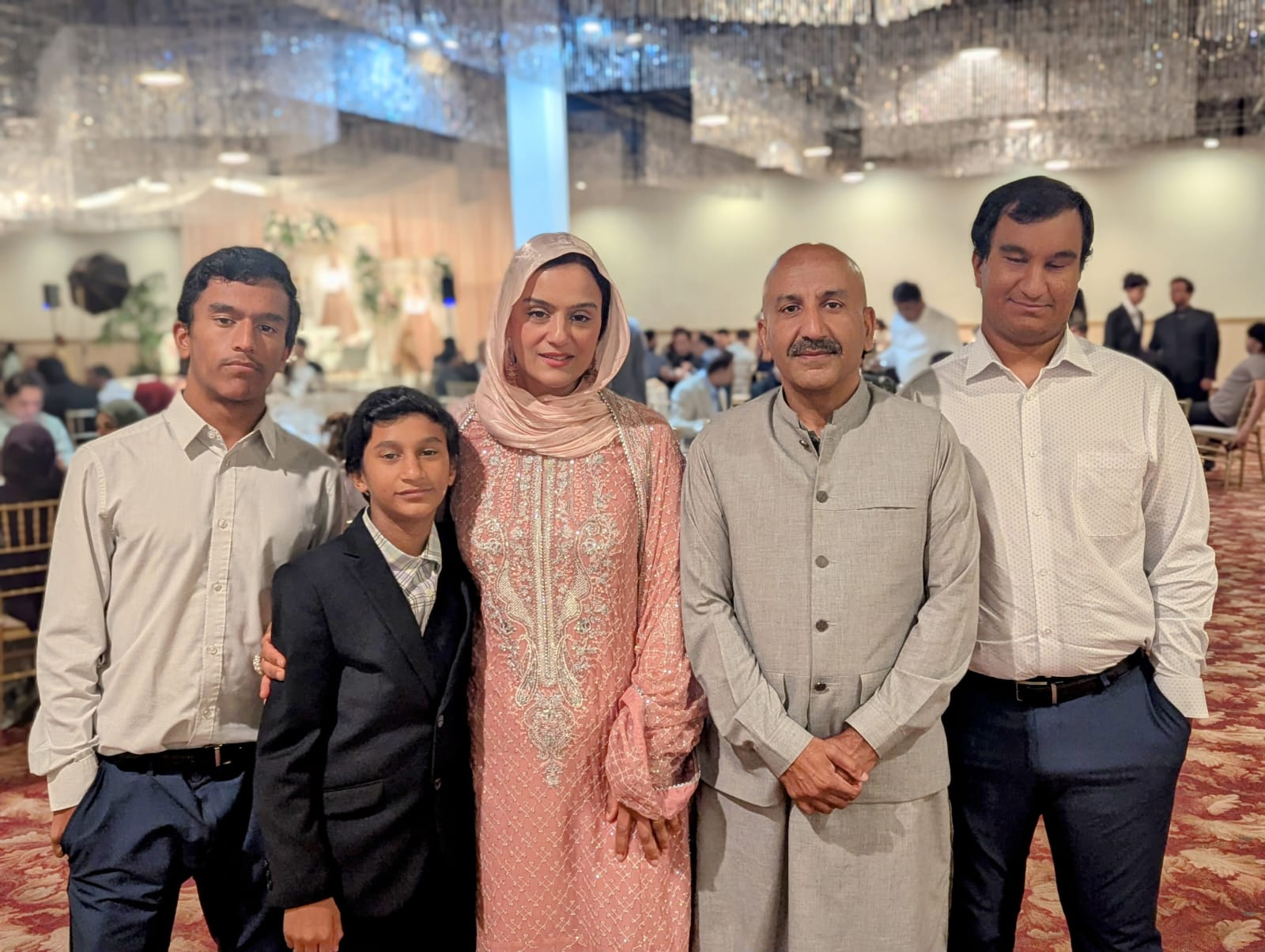 Afsheen with family